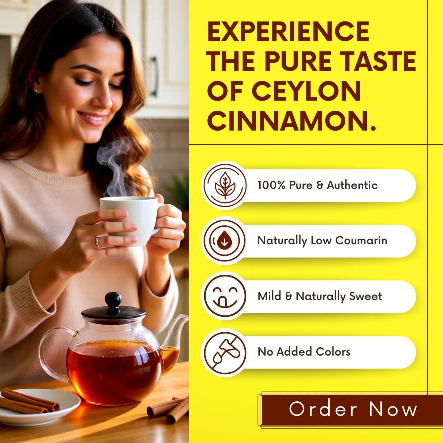 Bliss of Earth 400gm Ceylon Cinnamon (Dalchini) 5" Cut Sticks True Cinnamon Raw From Sri Lanka Original