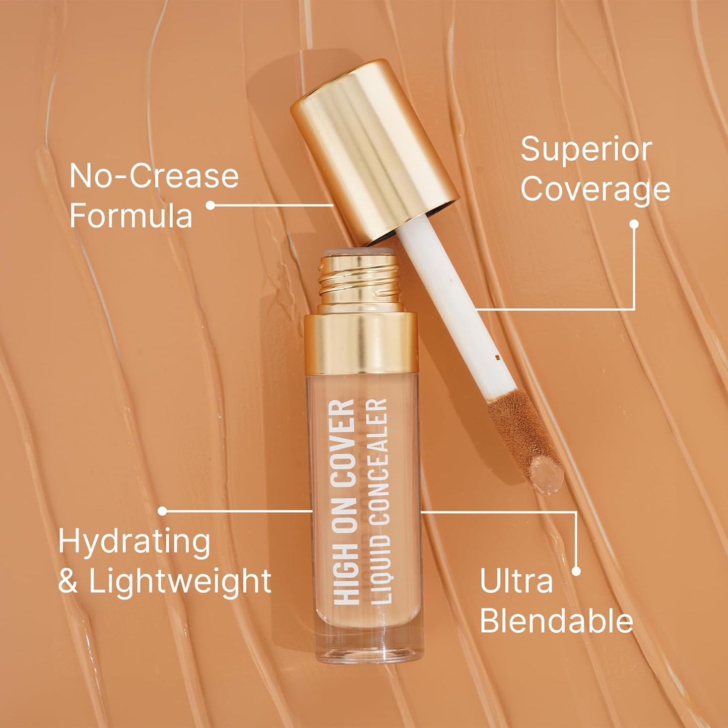 Swiss Beauty Select High on Cover Liquid Concealer with No-Crease Formula | Matte Finish | Enriched with Vitamin E| Shade- 1.5 Fair to Medium, 5.5ml |