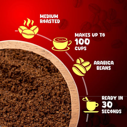 Bevzilla Chocolate & Mocha (Choco-Mocha) Instant Coffee Powder Jar – 200g | Arabica Beans with Chocolaty Twist | Perfect for Espresso, Latte & Cappuccino | Enjoy Hot & Cold Brews