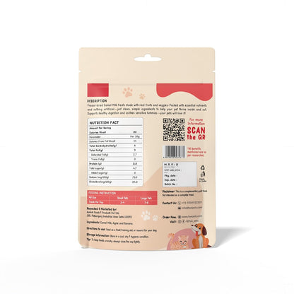 HYE Pets Super Treats for Super Pets – Freeze Dried Treats Made with Camel Milk, Apple & Banana | 30g
