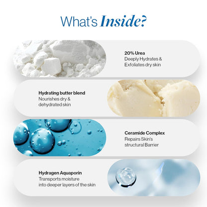 Product ingredients with text on a white background