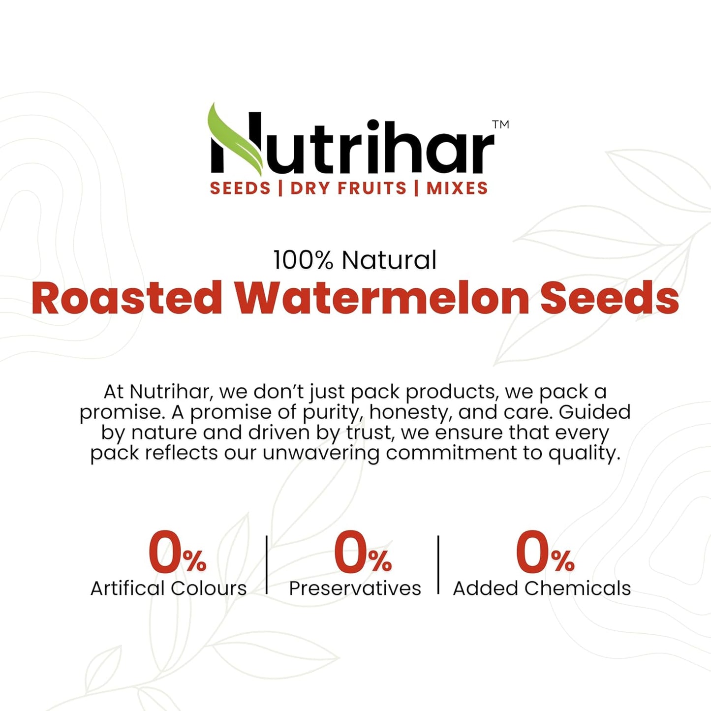 Nutrihar Roasted Watermelon Seeds 100g | Unsalted | No Added Oil | Roasted Magaj Seeds