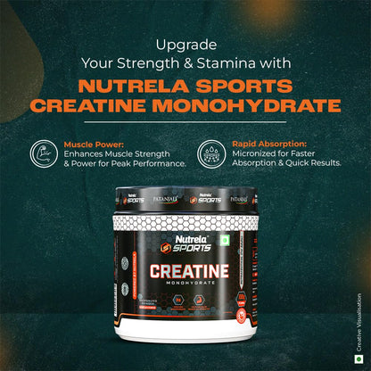 Nutrela Sports Patanjali Creatine Monohydrate - 100g Unflavoured