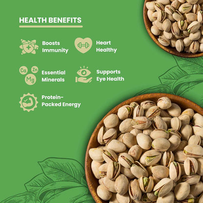 Fabeato Premium Roasted & Salted Pistachios (500g) - Crunchy, Nutritious & Delicious Snack