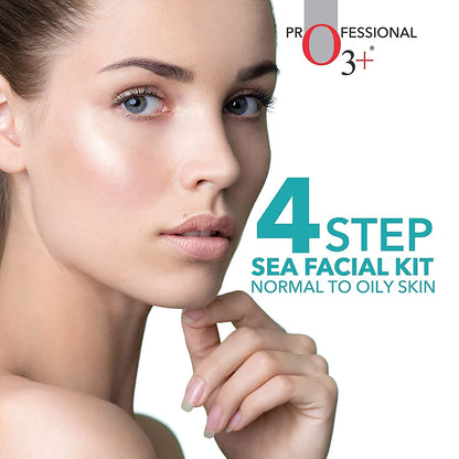Zephivo O3+ Sea White Brightening Facial Kit With Peel Off Mask Suitable For Normal To Oily Types (45g, Single Use Facial Kit)