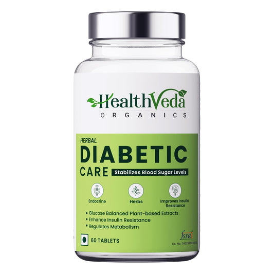 Zehivo HEALTH VEDA ORGANICS PRIVATE LIMITED Diabetic Care Supplements with Karela, Gudmar, Jamun I 60 Veg Tablets I Manages Blood Sugar Levels I For Both Men & Women
