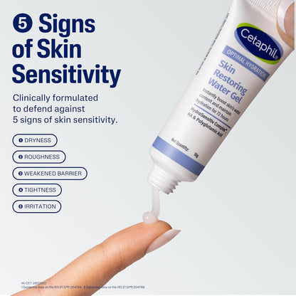 Cetaphil Optimal Hydration Restoring Water Gel 10g for Sensitive Skin