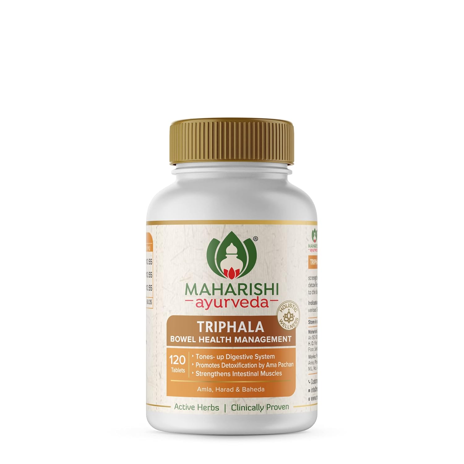 Zephivo Maharishi Ayurveda Triphala Tablets 1000mg | Supports Healthy Digestion | Improves Bowel Wellness| Relieves Constipation | Pure Herbs Used |100% Ayurvedic
