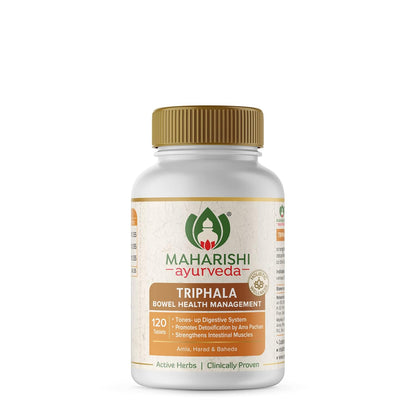 Zephivo Maharishi Ayurveda Triphala Tablets 1000mg | Supports Healthy Digestion | Improves Bowel Wellness| Relieves Constipation | Pure Herbs Used |100% Ayurvedic
