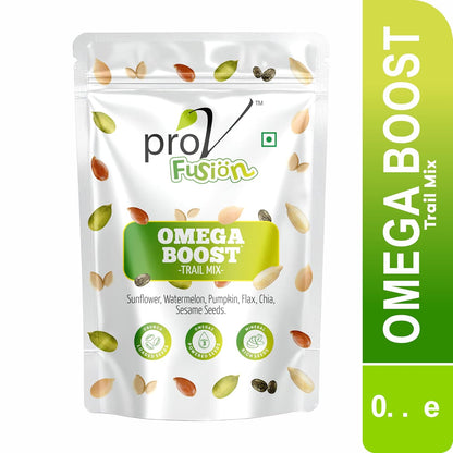 ProV Fusion Omega Boost Seed Mix | 200g | 5-Seed Blend: Pumpkin, Sunflower, Flax, Sesame & Chia | Rich in Omega-3