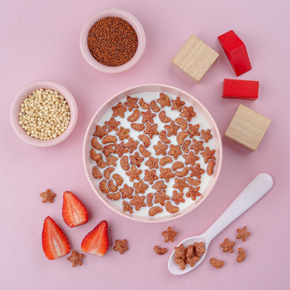 Slurrp Farm Berry Crunch Strawberry Cereal | No Maida, No Refined Sugar, No Added Colour | Ragi Stars and Moons | Healthy Breakfast | 300 g