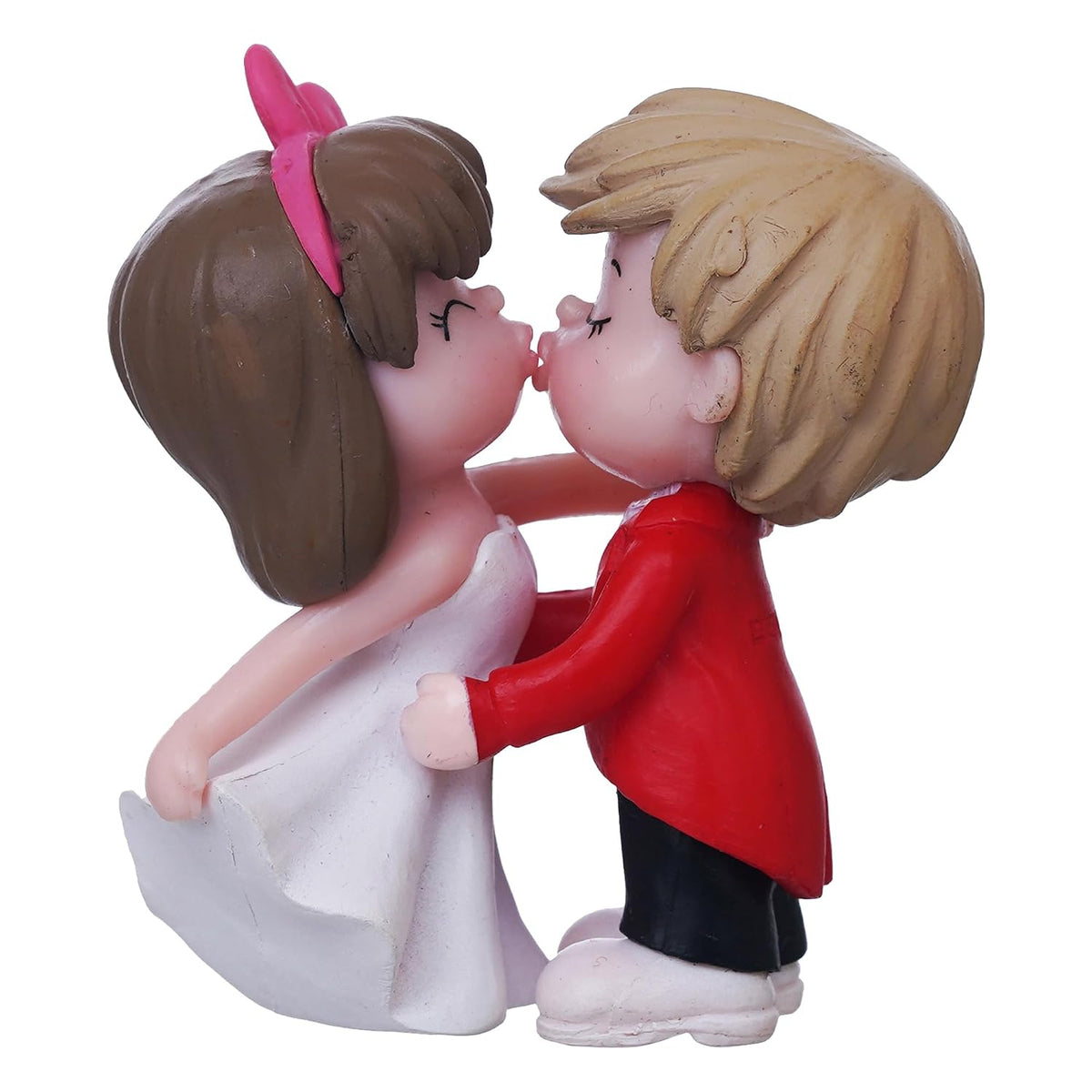 Valentine Gift for Girlfriend Boyfriend Kissing Couple Statue Decorative Showpiece for Home Decor Valentines Gift for Husband Wife Her Him | Valentine Day Decoration Items