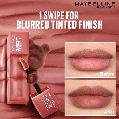 Maybelline New York Superstay Teddy Tint - Lip and Cheek Color - Heart Locket, 5ml