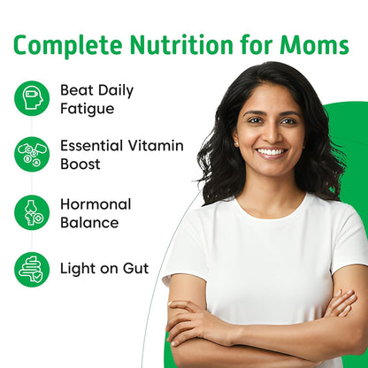 Little Joys Nutrimix for Mothers 350g |12g Plant Protein | Boosts Energy, Supports Digestion, Immunity & Brain Development | Nutritionist Approved |Ragi, Bajra, Jaggery, Oats, Digestive Enzymes & Nuts | Chocolate Flavour
