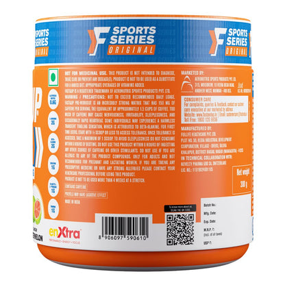 Fast&Up Pre-Workout Supplement Powder (30 Servings, Watermelon Flavour) | Pre Workout Supplement For Men & Women with B-Alanine, Creatine, Taurine For Performance & Energy Boost, 300 gm