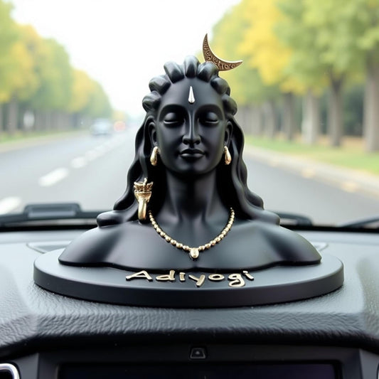 UNOVATE Adiyogi Statue for Car Dashboard, Adiyogi Statue - 3 Inch Shiv Idol