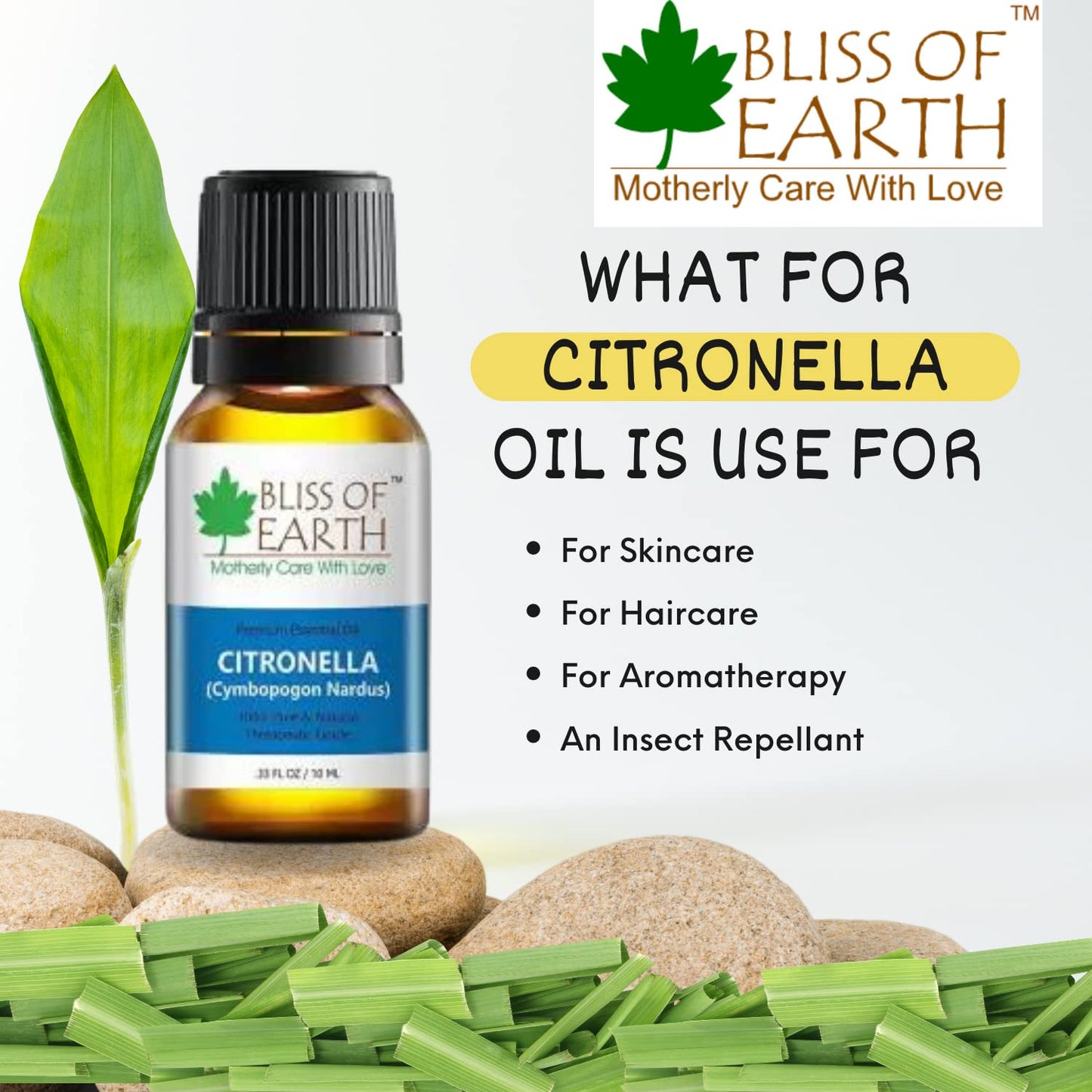 Bliss of Earth� 100% Pure Citronella Essential Oil, 10ml