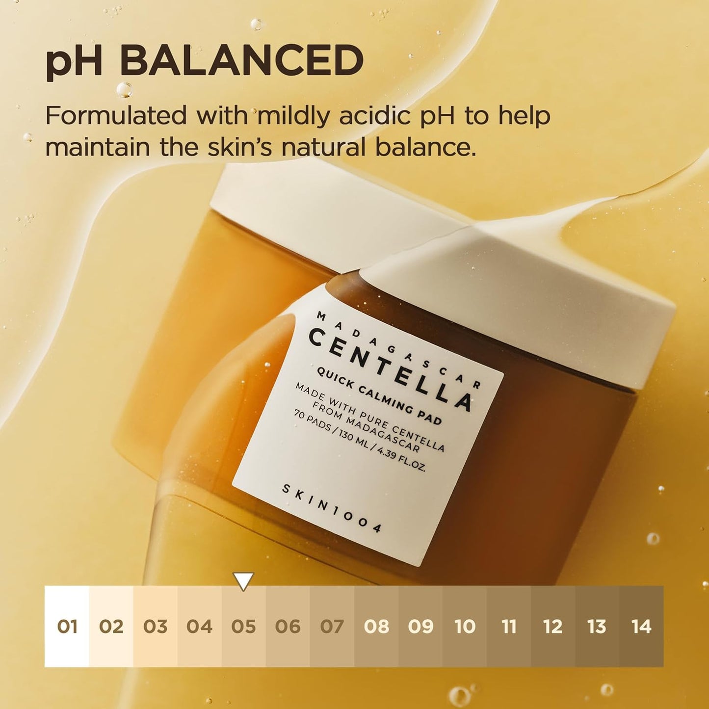 SKIN1004 Madagascar Centella Quick Calming Pad | Quick Calming Effects Soothing for Sensitive Skin130ml | 70pcs