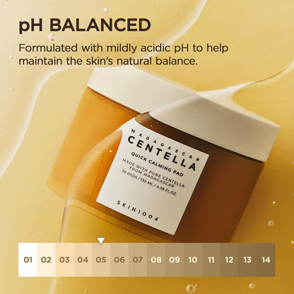 SKIN1004 Madagascar Centella Quick Calming Pad | Quick Calming Effects Soothing for Sensitive Skin130ml | 70pcs