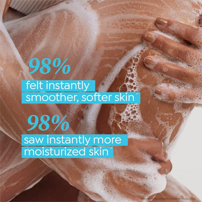 DOVE Exfoliate Away Serum Body Wash, 300 ml, for Refined and Silky Skin, with 4% Refining Serum + AHA, Dermatologist Co-Created, Paraben & SLS Free