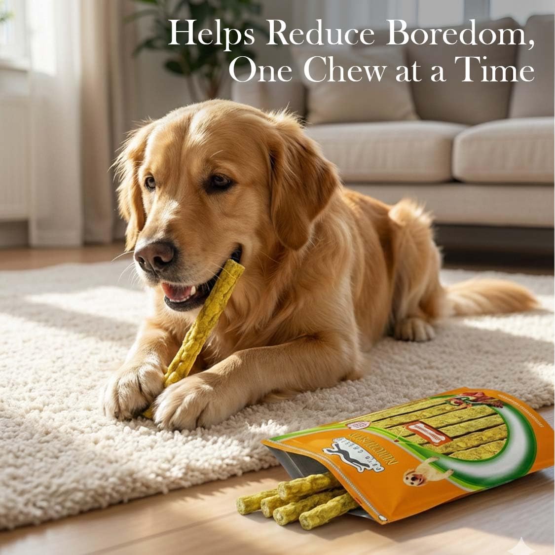 PETS EMPIRE Munchy Stix Dog Treats, Chicken | Mutton Flavour Chew Sticks | Healthy Reward Treats for Dogs | High Protein Daily Chews (1Kg, Chicken, Pack of 1)