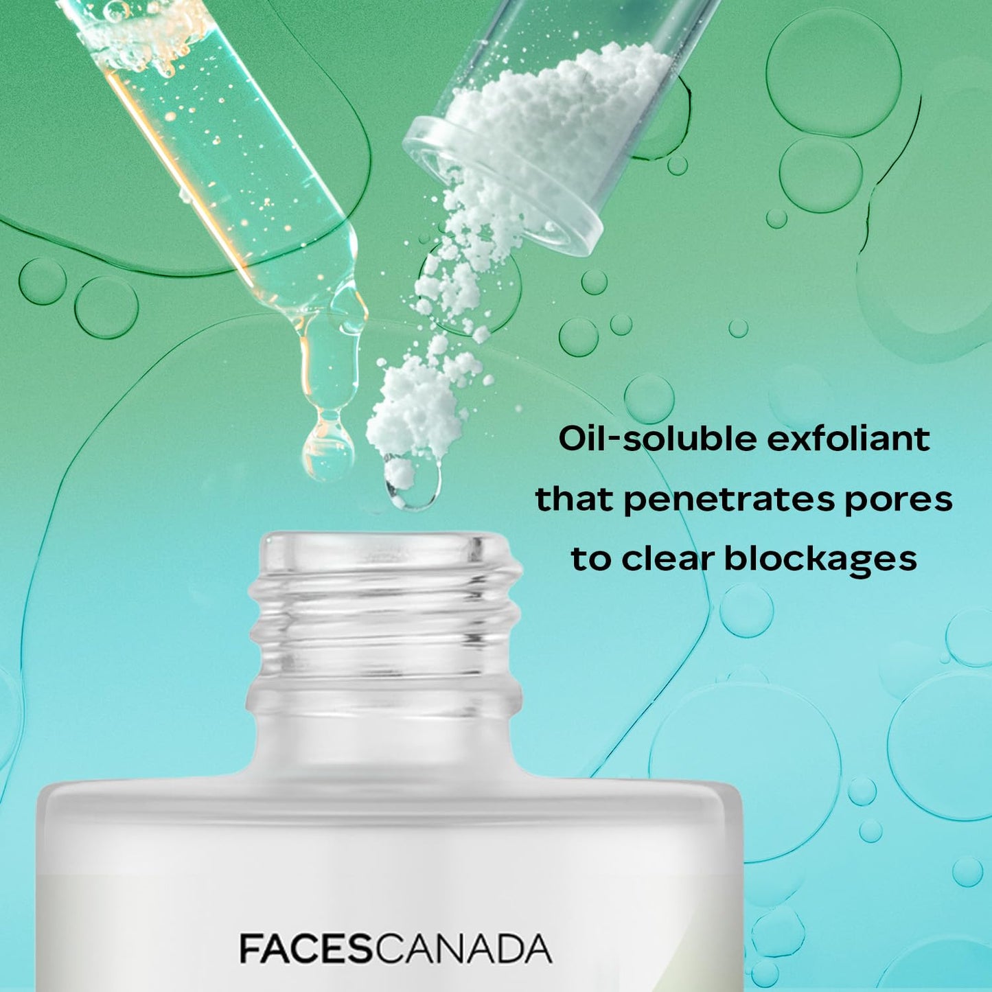 FACES CANADA Comfy Glow 2% Salicylic Acid w/w Face Serum - 15ml | Clears Acne & Blackheads | Unclogs Pores | Controls Oil | Even Skin Tone | Smooth Skin Texture | Gentle Exfoliation