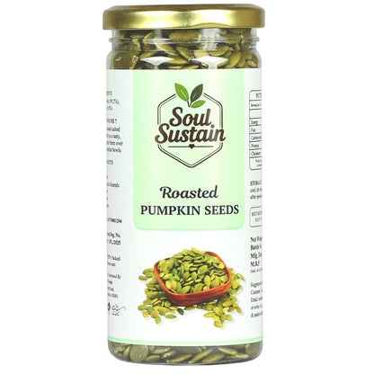 Roasted Pumpkin Seeds – Plant Protein & Fiber Rich Snack, Heart & Bone Support, Healthy Fats, Magnesium & Antioxidants, Salad & Smoothie Toppers, Baking & On-the-Go Nutritious Seeds