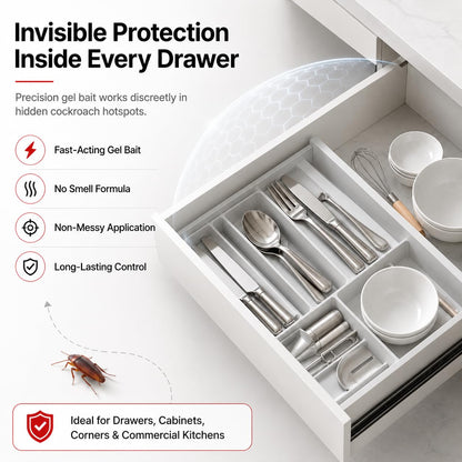 Good Morning Anti Roach Paste Cockroach Killer Gel 180g | Powerful Roach Control Formula | Fast-Acting Gel Bait to Eliminate Cockroaches from Kitchens, Cabinets & Corners | Safe, Effective & Easy to Apply (Pack of 4)