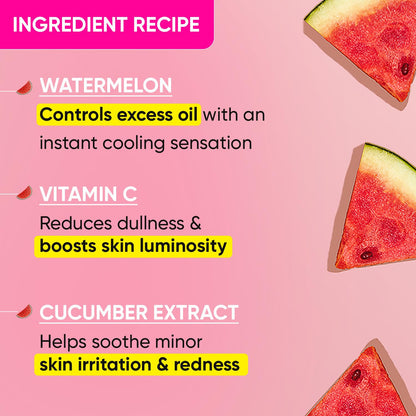 Zephivo DOT & KEY Watermelon Super Glow Gel Face Wash With Vitamin C&Cucumber|Face Wash For Glowing Skin|Oil Free Face Wash|Removes Excess Oil&Dirt|For Combination & Oily Skin|For Women & Men|100Ml
