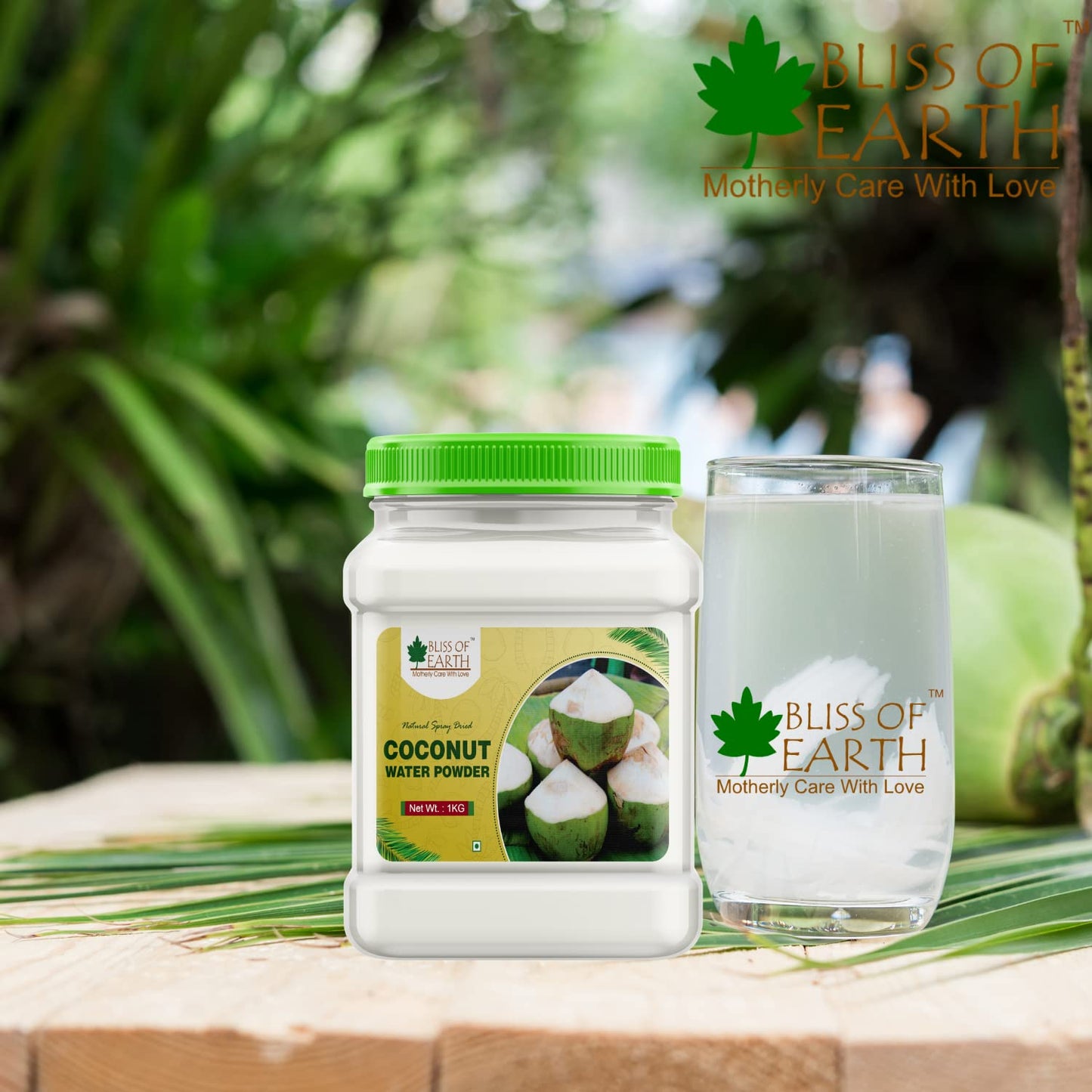 Bliss of Earth 200gm coconut water Powder natural Spray Dried Great for hydration instant mix