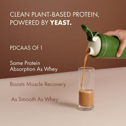 Cosmix No-Nonsense Plant Protein PRO 26g Protein | Yeast Protein & Pea Protein Blend | Indonesian Cacao, 1Kg Pouch x 1 | Clean, Easy to Digest