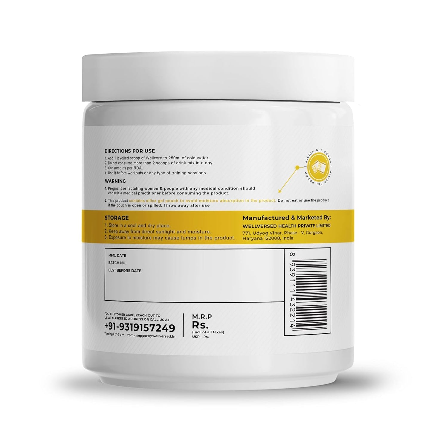 Wellcore - God Mode Pre Workout Supplement (285g Powder, 15 Servings) | Valencia Orange | Only For Serious Lifters | Pre Workout For Men And Women With Caffeine & Creatine