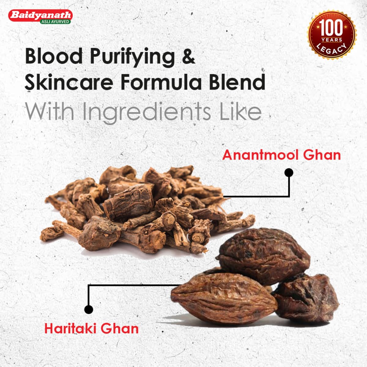 BAIDYANATH Anant Salsa - 450 ml | Herbal Extract for Enhancing Skin Care | Blood Purification, and Hair Health |, 475 Grams