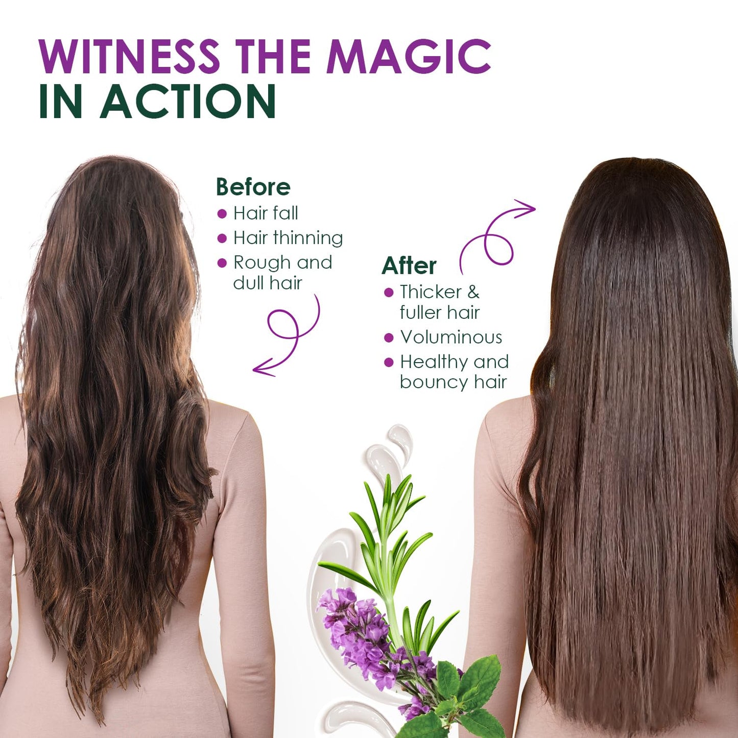 Kesh King Organic Rosemary Oil with Tulsi, ayurvedic hair oil for hair fall and regrowth with hair oil applicator, for men and women, 200ml