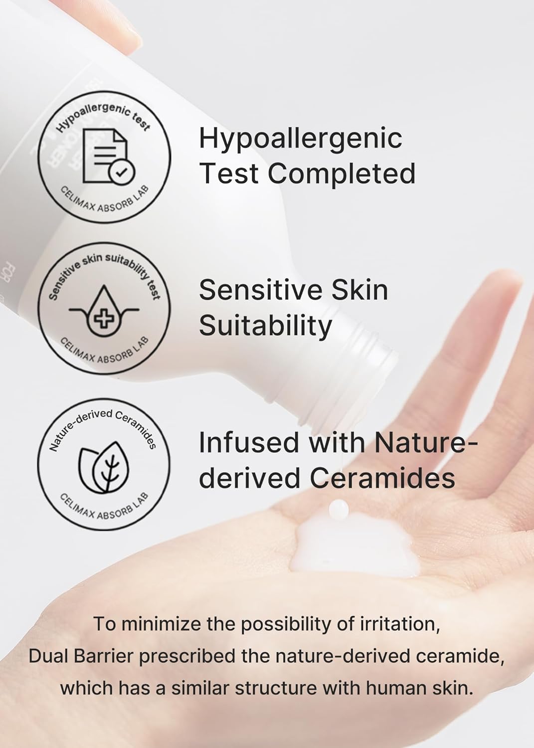Celimax Dual Barrier Creamy Toner (150ml) with Ceramides, Peptides | Barrier Repair Hydrating Toner for Sensitive Skin | Oil-Free, Alcohol Free, Calming, Soothing, Non-Irritating | Korean Skincare