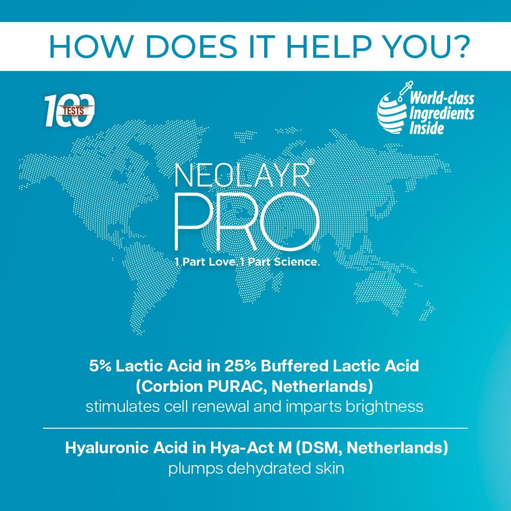 NEOLAYR PRO ENLITE SKIN ILLUMINATING FACE MIST & TONER 100 ML I Stimulates Cell Renewal I Imparts luminosity I Tightens pores I Improves texture