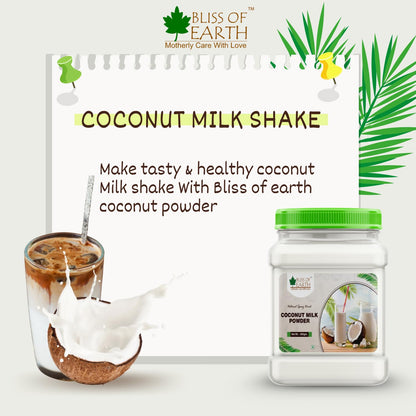 Bliss Of Earth 500 Gram Coconut Milk Powder Natural Spray Dried