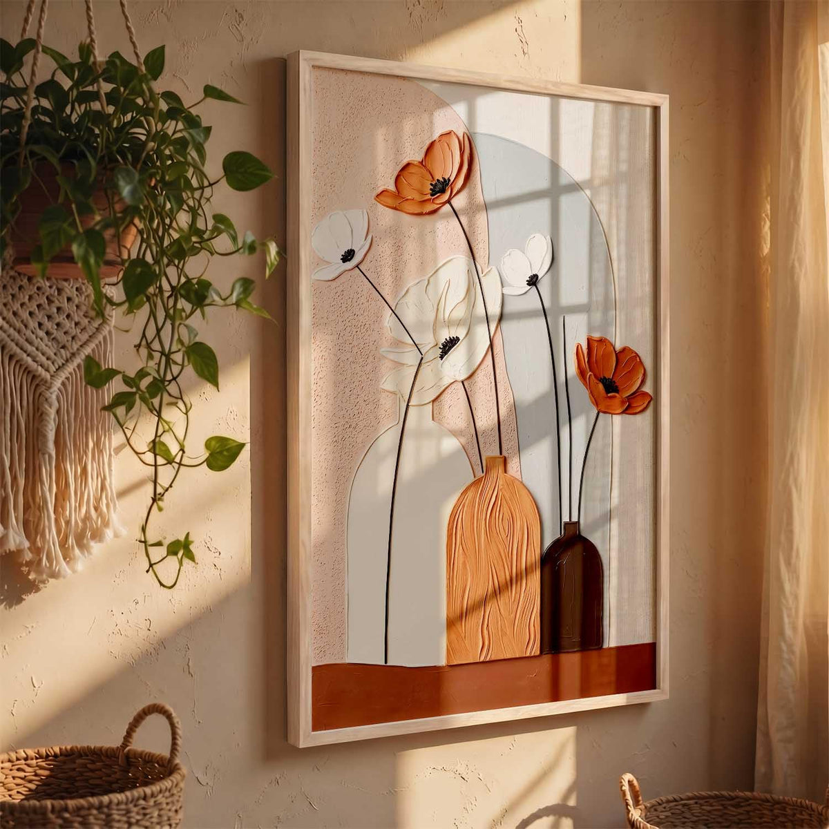 Aesthetic Art Home Decoration Painting | Paintings With Frame For Living Room Bed Room Hotel Wall Decor Digital Reprint (13x17 inch)