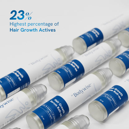 Be Bodywise Rosemary Hair Growth Serum (Roll On) | 3% Redensyl & 2% Anagain | Hair fall control serum for Women & Men | Promotes Hair Growth & Stimulates Hair Follicles | For All Hair Types | 25ml