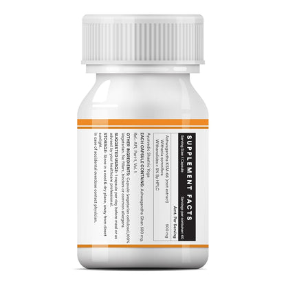INLIFE Ashwagandha KSM-66 (500 mg) | 60 Capsules | Extra Strength Natural Formulation | Supports Strength, Energy | Withania Somnifera Extract (Pack of 1, 60, count)
