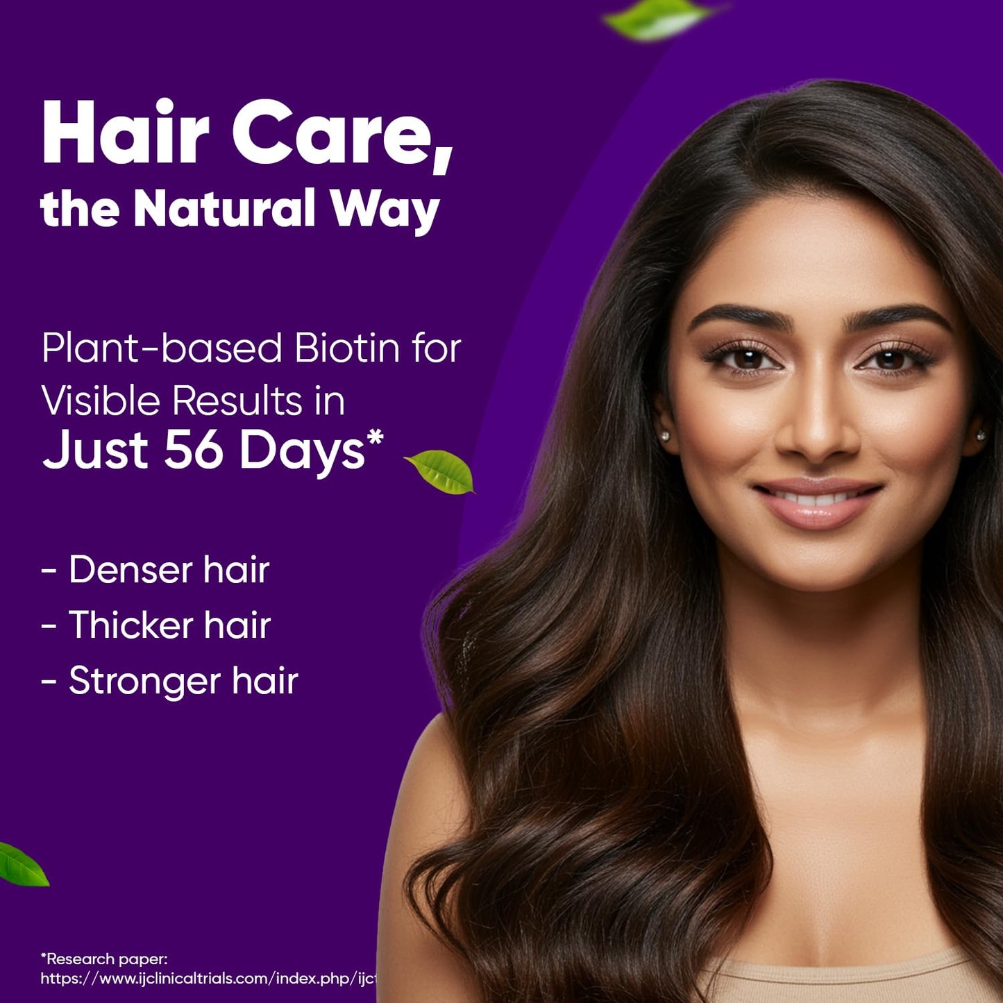 Dr. Vaidya’s Biotin Tablets for Hair Growth | Ayurvedic Hair Vitamins with Amla, Bhringraj & Bamboo Shoot | Natural Biotin Supplements for Hair Regrowth, Thinning Hair, Skin Glow & Stronger Nails (60 Tablets)