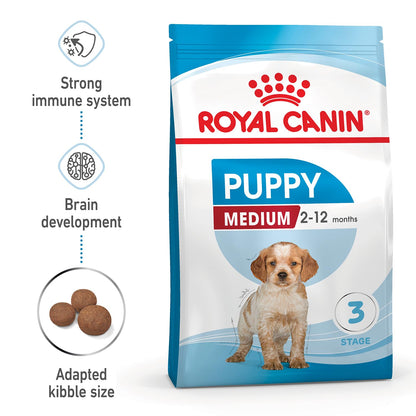 Royal Canin Medium Puppy, Dry Food, 1 kg | Supports Digestion And Immunity With Short Growth And High Energy Content