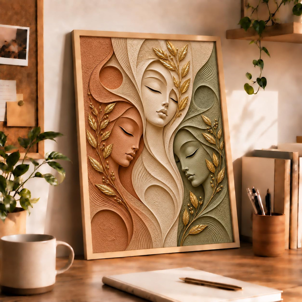 Botanical Woman Face Art- 5 | 16x24
