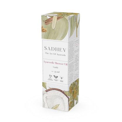Sadhev Ayurvedic Shower Oil With Goodness Of Vanilla For Hydration And Moistrization