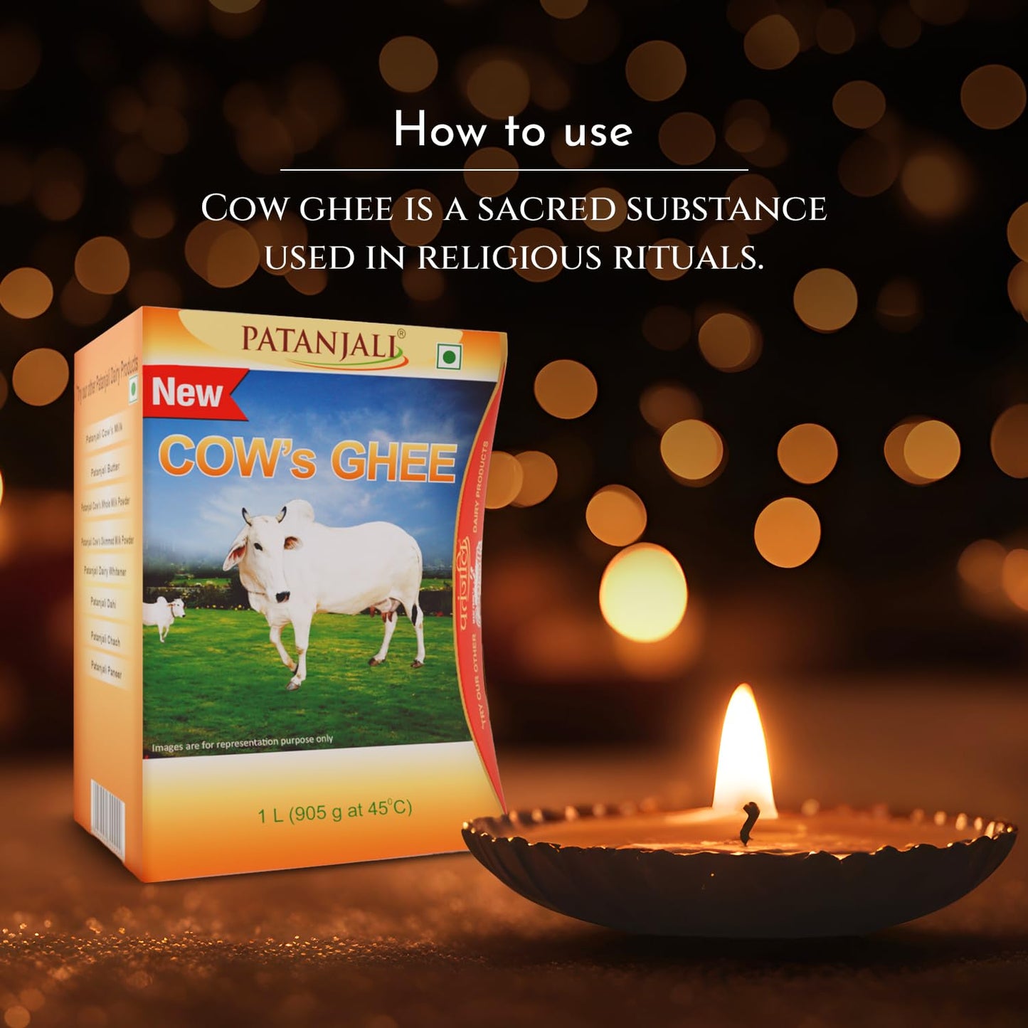 Patanjali Cow's Ghee, 1L(1 kg)