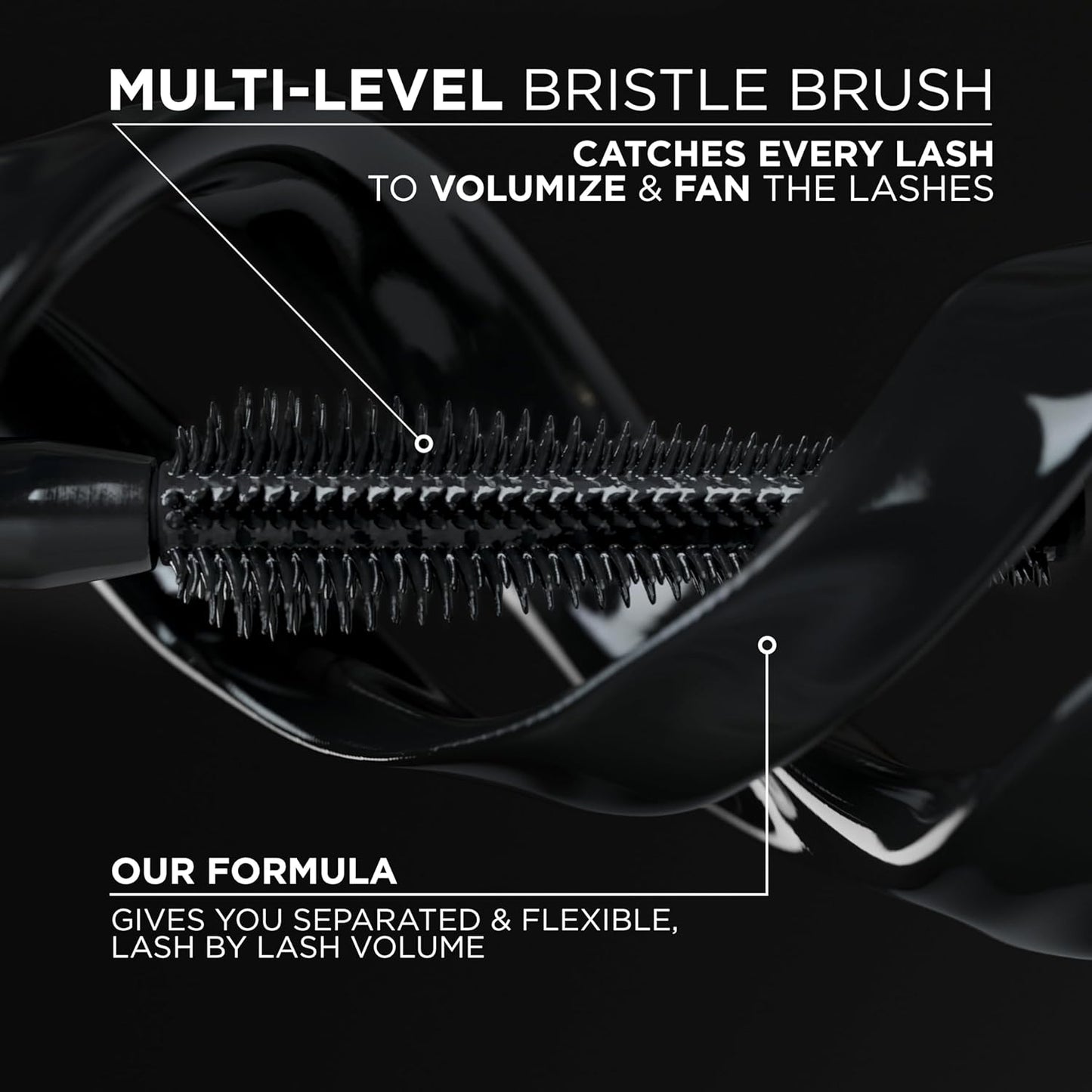 L’Oreal Paris Voluminous Panorama Waterproof Mascara Volumizing, Clump Free, Smudge free, Long-lasting, Black, 9.9ml