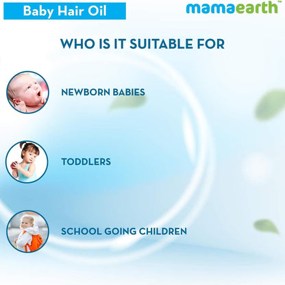 Mamaearth Nourishing Baby Hair Oil, with Almond & Avocado Oil - 200 ml