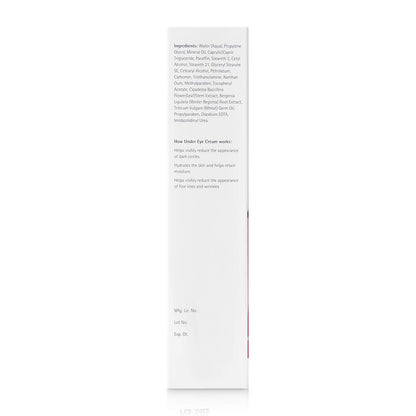 Back of a skincare product box with text on a white background