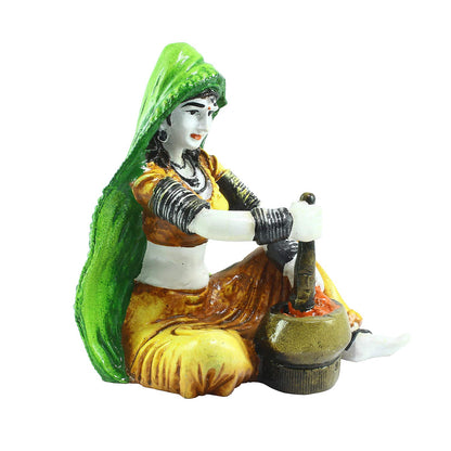 Rajasthani Lady Decorative Statue