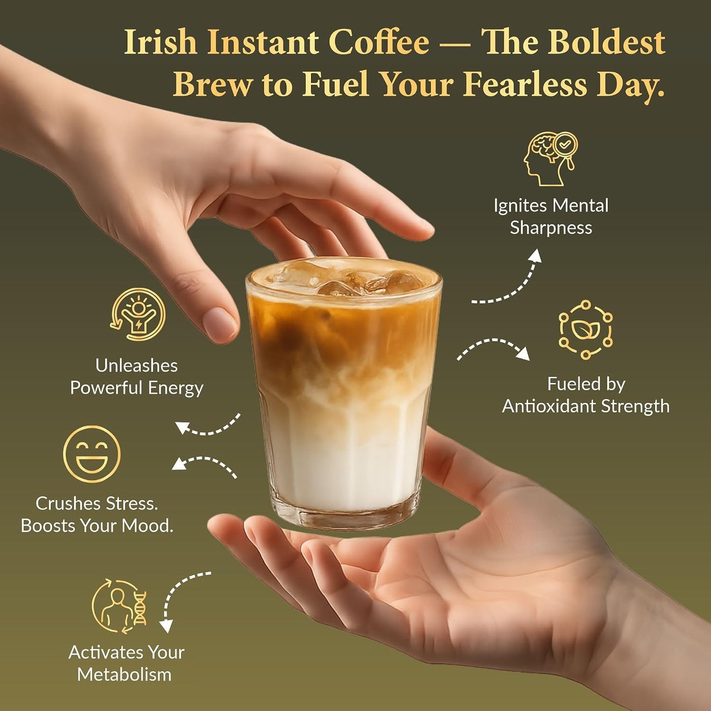 The Beanster Company Irish Cream Flavoured Instant Coffee, 50g